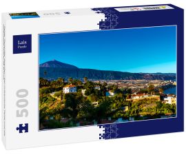 Lais Puzzle - Teide, Teneriffa, Spanien - Der vulkanische Teide und die Hafenstadt Puerto de la Cruz - 500 Teile