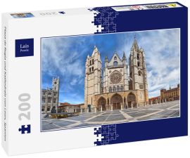 Lais Puzzle - Plaza de Regla und Kathedrale von Leon, Spanien - 200 Teile