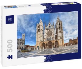 Lais Puzzle - Plaza de Regla und Kathedrale von Leon, Spanien - 500 Teile