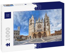 Lais Puzzle - Plaza de Regla und Kathedrale von Leon, Spanien - 1.000 Teile