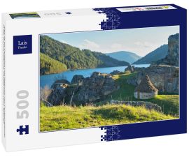 Lais Puzzle - Alba de los Cardaños und Reservoir von Camporredondo in der Provinz Palencia, Castilla und Leon, Spanien - 500 Teile