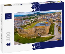Lais Puzzle - Ponferrada mit Templerburg, Spanien - 100 Teile