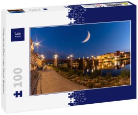 Lais Puzzle - Mirando de Ebro unter Mond, Spanien - 100 Teile