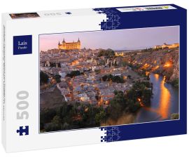 Lais Puzzle - Schöner Panoramablick von Toledo im Sonnenuntergang. Spanien, Kastilien-La Mancha - 500 Teile