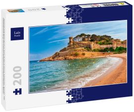 Lais Puzzle - Seelandschaft Badia Bucht in Tossa de Mar in Girona, Katalonien, Spanien. Alte mittelalterliche Burg mit schönem Sandstrand und klarem blauem Wasser - 200 Teile