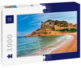 Lais Puzzle - Seelandschaft Badia Bucht in Tossa de Mar in Girona, Katalonien, Spanien. Alte mittelalterliche Burg mit schönem Sandstrand und klarem blauem Wasser - 1.000 Teile