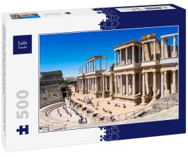 Lais Puzzle - Theater von Mérida, wurde vom Konsul Vipsanius Agrippa in der römischen Stadt Emerita Augusta, der Hauptstadt von Lusitania erbauen lassen, Extremadura - 500 Teile