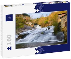 Lais Puzzle - Bharosa Fluss Wasserfall. Barro, Pontevedra, Galizien, Spanien - 100 Teile