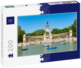 Lais Puzzle - Bootssee am Retiro-Park, Madrid, Spanien - 200 Teile