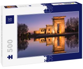 Lais Puzzle - Tempel der Debod in der Nacht, Madrid, Spanien - 500 Teile