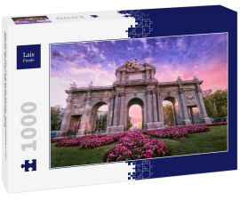 Lais Puzzle - Die Alcala-Tür (Puerta de Alcala). Wahrzeichen von Madrid, Spanien bei Sonnenuntergang - 1.000 Teile