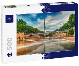Lais Puzzle - Blick auf eine Hängebrücke über Fluss in Murcia - 500 Teile