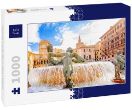 Lais Puzzle - Fuente del Turia mit Neptun Statue in Valencia - 1.000 Teile