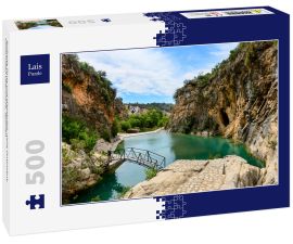 Lais Puzzle - Bolbaite Fluss und Wasserfall, nahe Ontinyent, Comunidad Valenciana, Spanien - 500 Teile
