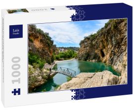 Lais Puzzle - Bolbaite Fluss und Wasserfall, nahe Ontinyent, Comunidad Valenciana, Spanien - 1.000 Teile