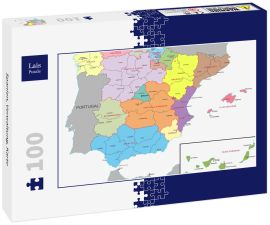 Lais Puzzle - Spanien, Verwaltung, Karte - 100 Teile