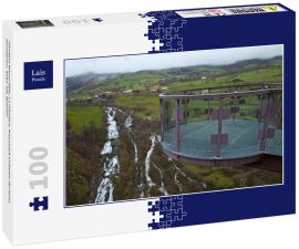 Lais Puzzle - Gándara Wasserfälle, La Gándara, Naturpark Collados del Asón, Kantabrien, Soba-Tal, Spanien - 100 Teile