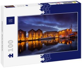 Lais Puzzle - Gloucester - Docks bei Nacht - 100 Teile