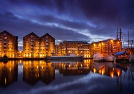 Lais Puzzle - Gloucester - Docks bei Nacht - 100, 200, 500 & 1.000 Teile