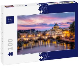 Lais Puzzle - Sonnenuntergang Aussicht Petersdom, Rom - 100 Teile