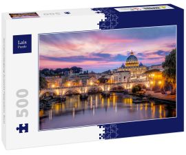 Lais Puzzle - Sonnenuntergang Aussicht Petersdom, Rom - 500 Teile