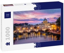 Lais Puzzle - Sonnenuntergang Aussicht Petersdom, Rom - 1.000 Teile