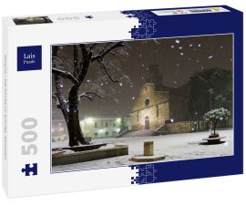 Lais Puzzle - Teramo - Die Kirche im Schnee, Abruzzen - 500 Teile