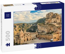Lais Puzzle - Italien, Süditalien, Region der Basilikata, Provinz Matera, Matera. Die Stadt liegt in einer kleinen Schlucht, die von der Gravina geformt wurde - 500 Teile