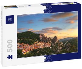 Lais Puzzle - Castelmezzano Dorf im Apennin Dolomiti Lucane. Basilikata, Italien - 500 Teile