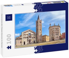 Lais Puzzle - Panorama der Piazza Duomo in Parma - 100 Teile