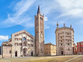 Lais Puzzle - Panorama der Piazza Duomo in Parma - 500 & 1.000 Teile