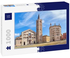Lais Puzzle - Panorama der Piazza Duomo in Parma - 1.000 Teile