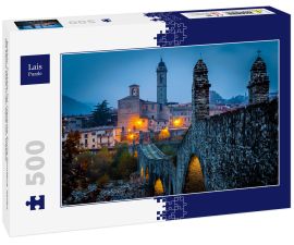 Lais Puzzle - Bobbio, Trebbia-Tal, Piacenza, Emilia Romagna, Italien. Die kleine Stadt in der Nähe von Trebbia - 500 Teile