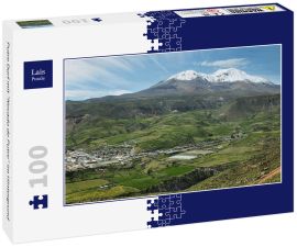 Lais Puzzle - Putre Dorf mit "Nevado de Putre" im Hintergrund - 100 Teile