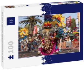 Lais Puzzle - Tobas-Tänzer in traditioneller Andenkostüm beim jährlichen Karneval Andino con la Fuerza del Sol in Arica, Chile. - 100 Teile