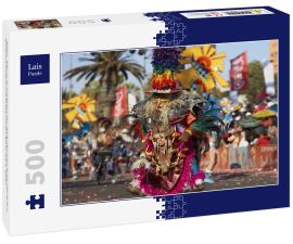 Lais Puzzle - Tobas-Tänzer in traditioneller Andenkostüm beim jährlichen Karneval Andino con la Fuerza del Sol in Arica, Chile. - 500 Teile