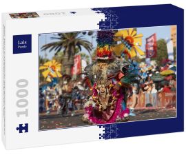 Lais Puzzle - Tobas-Tänzer in traditioneller Andenkostüm beim jährlichen Karneval Andino con la Fuerza del Sol in Arica, Chile. - 1.000 Teile