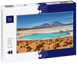 Lais Puzzle - Wunderschöne Landschaft der heißen Quellen Polloquere, in Salt Surire, Isluga Volcano National Park, mehr als 4000 Meter entfernt, Chile - 100 Teile