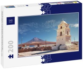 Lais Puzzle - Turm der Kirche von Cariquima, nahe Colchane, in der Tarapaca-Region, in den Ausläufern des Cariquima-Berges, Chile - 200 Teile