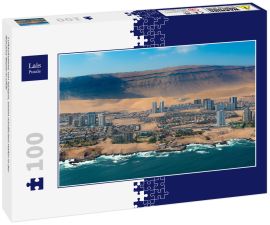Lais Puzzle - Luftaufnahme von Iquique, einem nördlichen Hafen in der Atacama-Wüste in Chile - 100 Teile