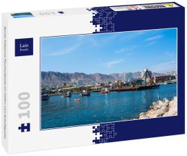 Lais Puzzle - Bunte hölzerne Fischerboote im Hafen von Antofagasta - 100 Teile