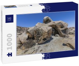 Lais Puzzle - Zoologico de Piedra, große Felsbrocken in der Atacama-Wüste, eine beeindruckende Landschaft mit erstaunlichen Felsformationen, die seltene Tierformen schaffen, schöne natürliche Texturen in einer natürlichen, trockenen Umgebung auf einer...