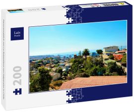 Lais Puzzle - Panoramablick von La Sebastiana von Valparaiso in Chile - 200 Teile