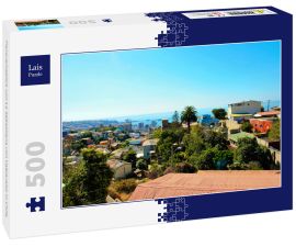 Lais Puzzle - Panoramablick von La Sebastiana von Valparaiso in Chile - 500 Teile