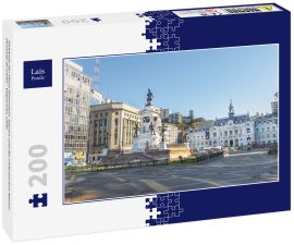 Lais Puzzle - Gebäude der Plaza Sotomayor Square und der chilenischen Marine (Armada de Chile) - Valparaiso, Chile - 200 Teile