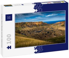 Lais Puzzle - Vulkan Rano Raraku auf der Osterinsel - 100 Teile