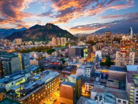 Lais Puzzle - Abendpanorama von Santiago de Chile - 500 & 1.000 Teile