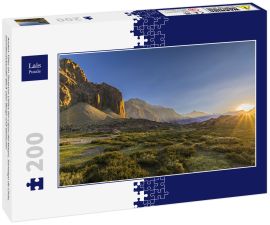 Lais Puzzle - Anden-Täler im Zentrum Chiles bei Cajon del Maipo, Santiago de Chile, atemberaubender Blick über Berge und Gletscher - 200 Teile