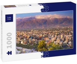 Lais Puzzle - Skyline von Santiago de Chile vom Cerro San Cristobal, Sonnenuntergang - 1.000 Teile