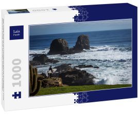 Lais Puzzle - Der wilde Strand von Pichilemu gilt als Surfstadt in Chile. Zentrale Küste, zwei Stunden südlich von Santiago - 1.000 Teile